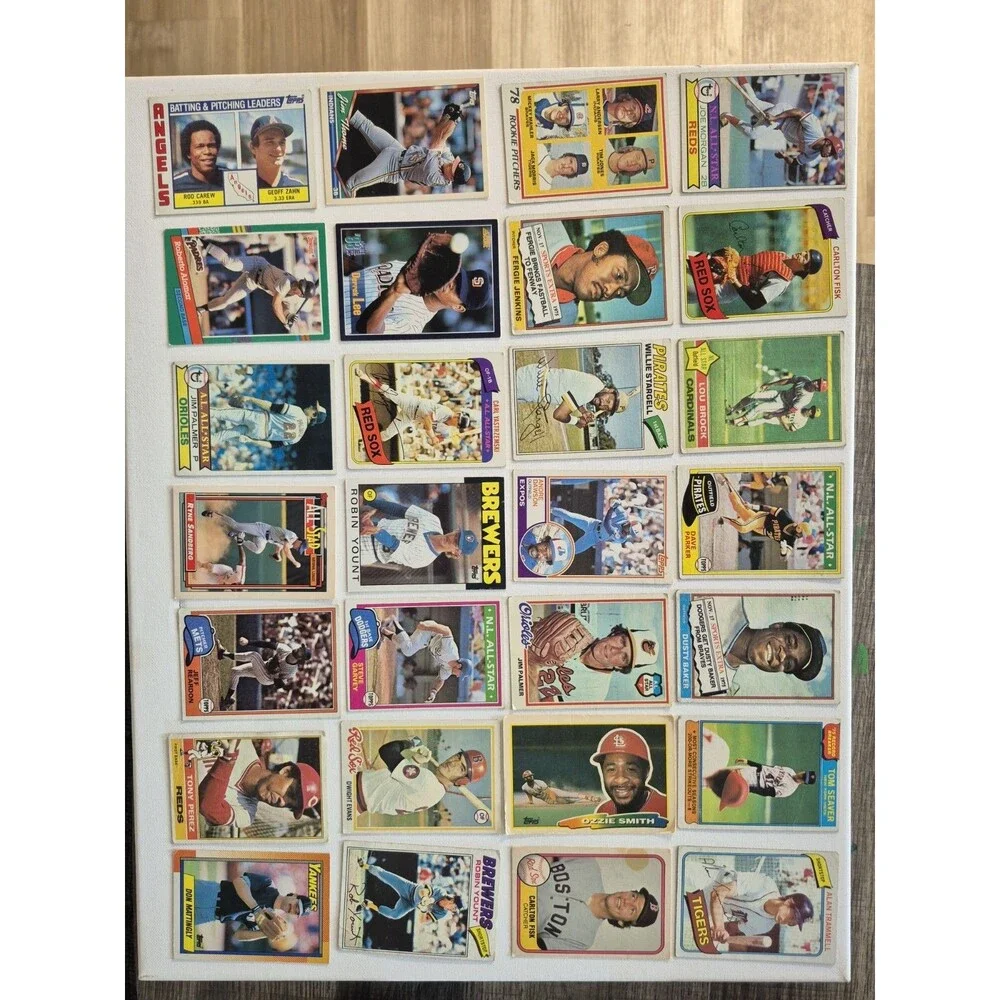 1970s Topps Vintage HOF Baseball Card Lot of (122) ALL CARDS HOF Ryan Brett Fisk